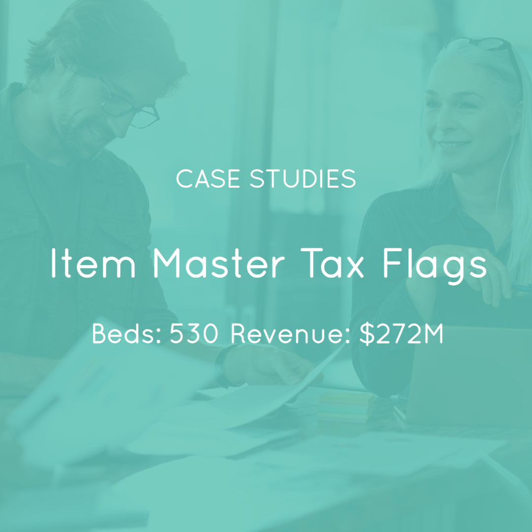 Item Master Tax Flags