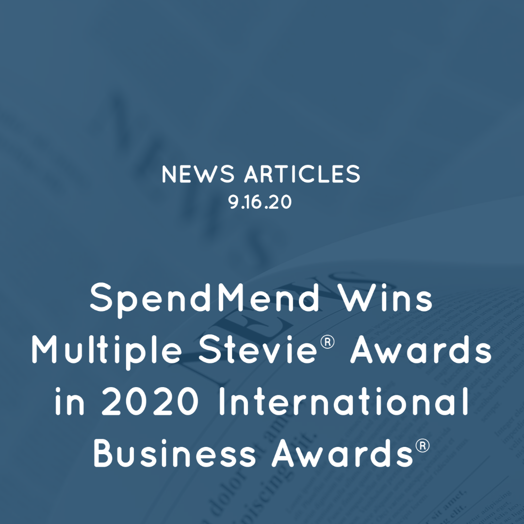 SpendMend Wins Multiple Stevie® Awards in 2020 International Business Awards®