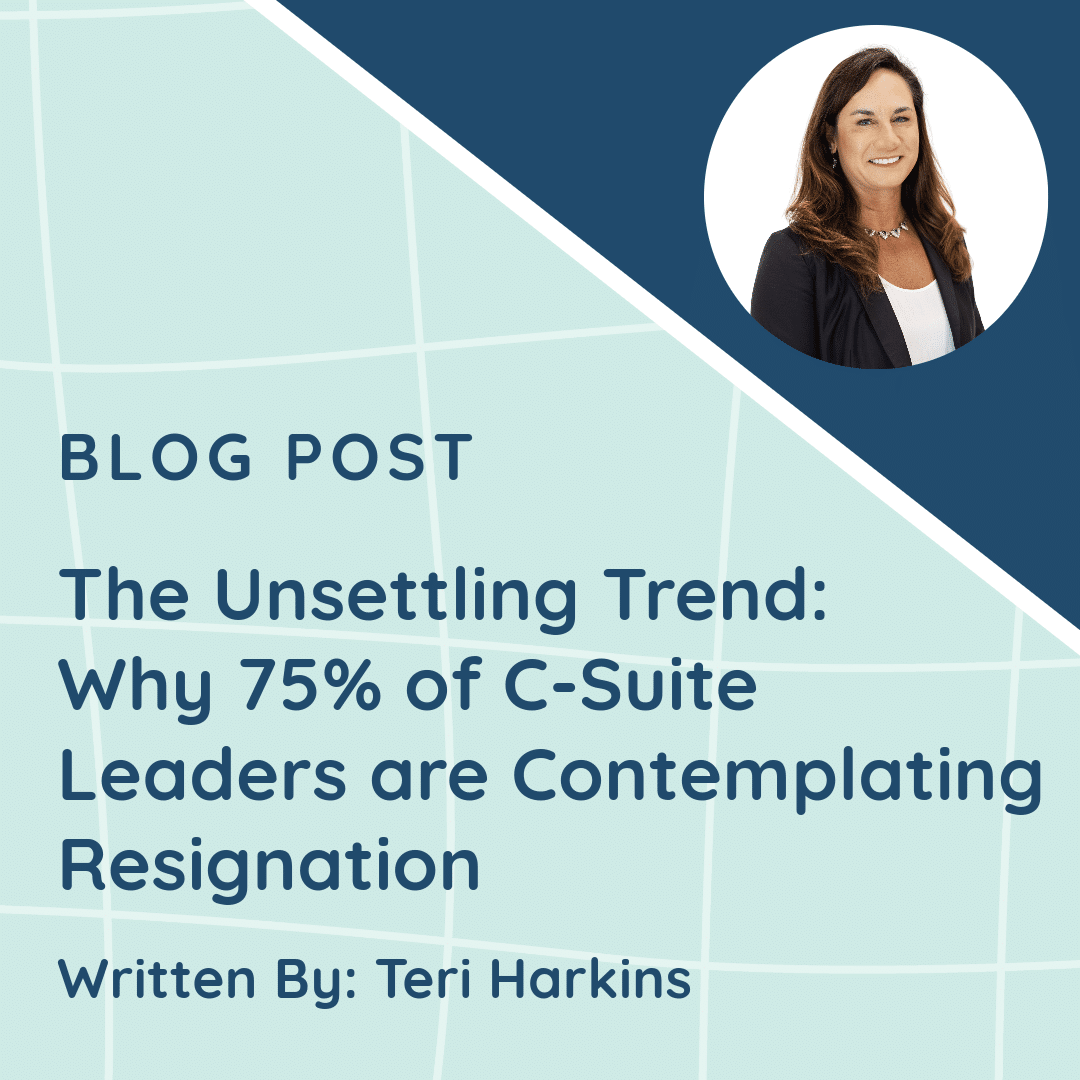 The Unsettling Trend: Why 75% of C-suite Leaders are Contemplating Resignation